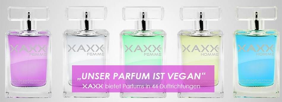 Bild mit Parfumvarianten zur Thematik XAXX Partner werden im Nebenberuf